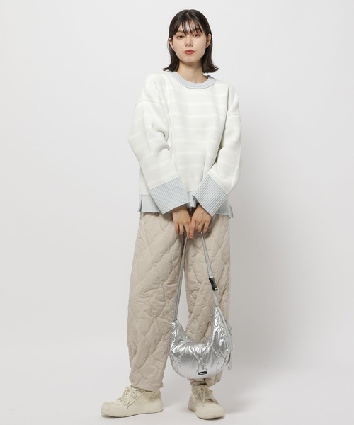 niko and...（ニコアンド）の「リバーシブルモールニットプルオーバー（ニット/セーター・レディース・ネイビー/イエロー/チャコール/アイボリー・MEDIUM/LARGE）」の20枚目の写真