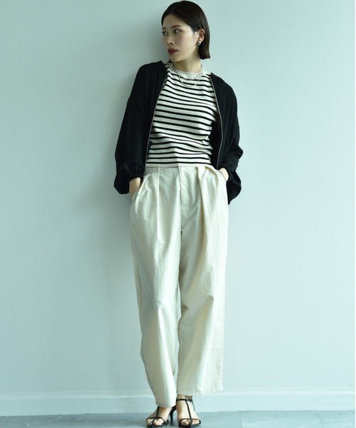 INTERPLANET(インタープラネット)の「ダブルクロスブルゾン(ブルゾン・レディース・ライトグレー/カーキ/ブラック・FREE)」の14枚目の写真