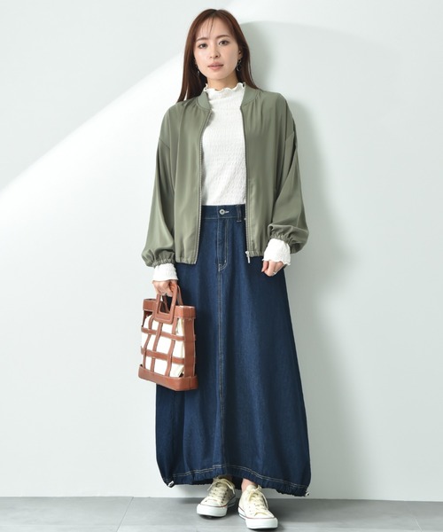 INTERPLANET(インタープラネット)の「ダブルクロスブルゾン(ブルゾン・レディース・ライトグレー/カーキ/ブラック・FREE)」の21枚目の写真