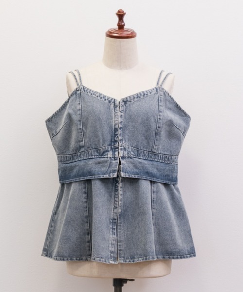 CLETTE(クレット)の「2WAYデニムビスチェ(その他トップス・レディース・ブルー/ブラック・4L/3L/LL)」の22枚目の写真