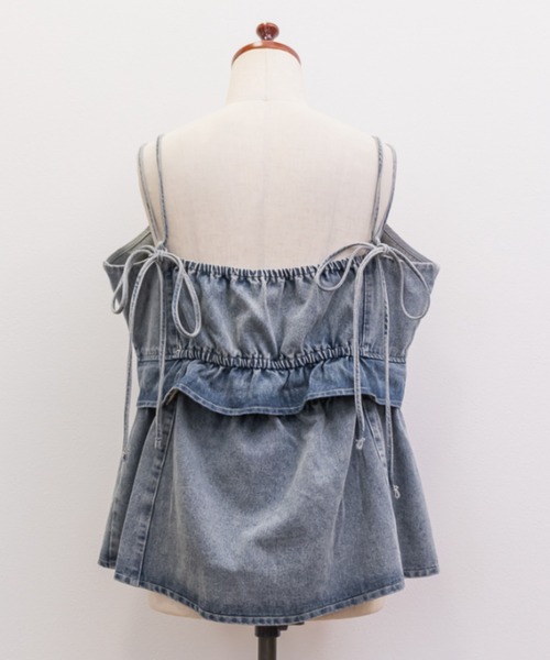CLETTE(クレット)の「2WAYデニムビスチェ(その他トップス・レディース・ブルー/ブラック・4L/3L/LL)」の20枚目の写真