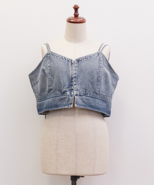 CLETTE(クレット)の「2WAYデニムビスチェ(その他トップス・レディース・ブルー/ブラック・4L/3L/LL)」の19枚目の写真
