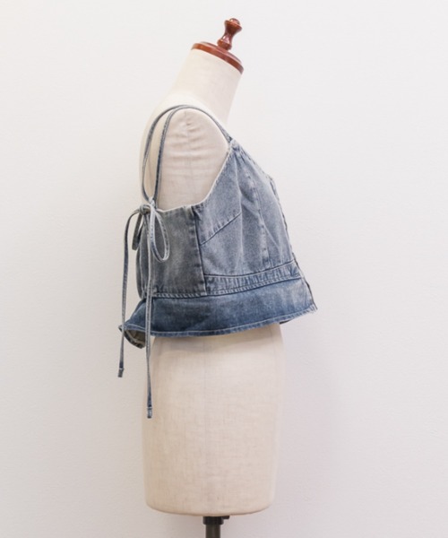 CLETTE(クレット)の「2WAYデニムビスチェ(その他トップス・レディース・ブルー/ブラック・4L/3L/LL)」の18枚目の写真