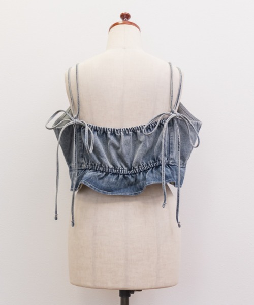 CLETTE(クレット)の「2WAYデニムビスチェ(その他トップス・レディース・ブルー/ブラック・4L/3L/LL)」の17枚目の写真