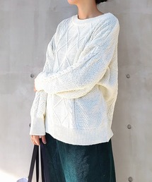 Q | ケーブル編みニット(ニット/セーター)