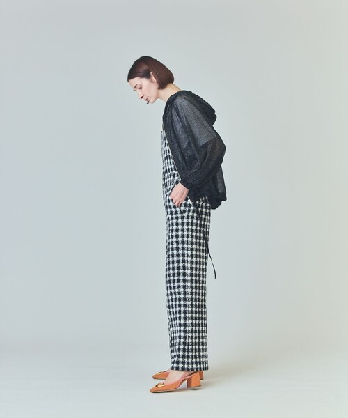 GRACE CLASS（グレースクラス）の「マクラメメッシュフーディー（パーカー・レディース・キナリ/カーキ/ブラック・36）」の16枚目の写真