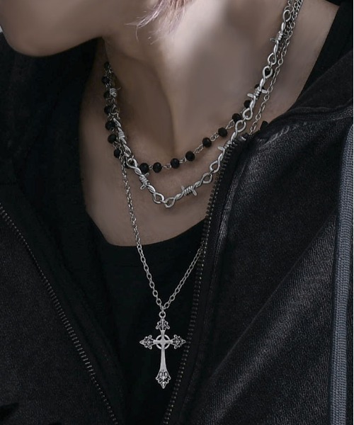 Three Crosses Necklace 3連 クロスネックレス メンズ 楽天市場】トリプルクロス ペンダントの通販