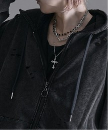 NOVESSEL（ノベセル）の「『NOVESSEL/ノベセル』3連クロスネックレス【Y】【CN】（ネックレス）」