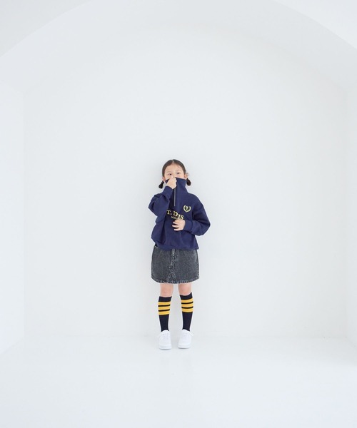 LOWRYS FARM（ローリーズファーム）の「デニムスカート　259101（デニムスカート・キッズ・ブラック/ブルー・120cm/110cm/150cm/140cm/130cm）」の9枚目の写真