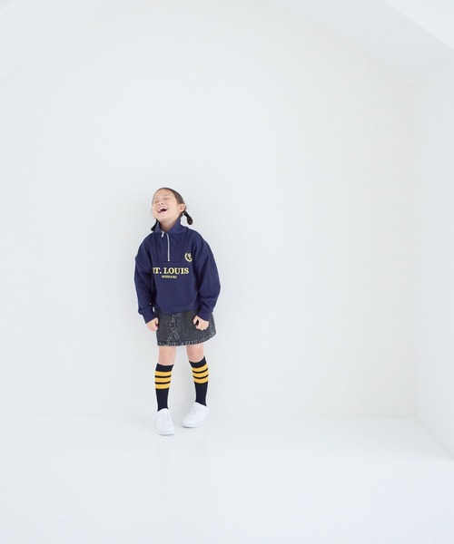 LOWRYS FARM（ローリーズファーム）の「デニムスカート　259101（デニムスカート・キッズ・ブラック/ブルー・120cm/110cm/150cm/140cm/130cm）」の3枚目の写真