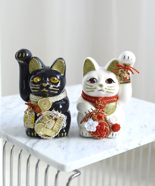 【和モダン】招き猫　レトロ　アンティーク　ヴィンテージ　【吸い込まれる瞳】 Japan Vintage 招き猫 まねき ねこ 昭和 レトロ アンティーク