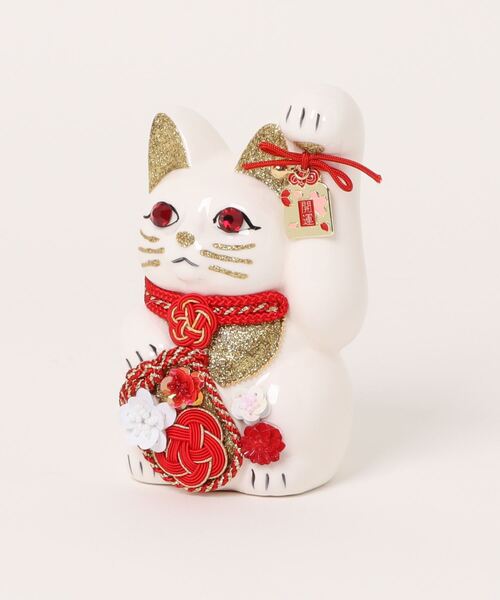 招き猫 梅 ニコアンティーク×ご縁猫（インテリア雑貨）｜utatane