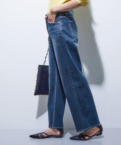 INDIVI 褒められデニム ワイドストレートデニムパンツ 15 INDIVI｜【通年活躍!褒められデニム】ワイドストレート デニム