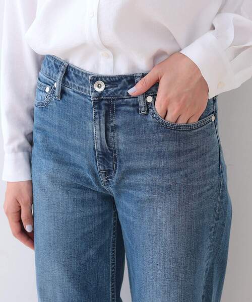 通年活躍！褒められデニム】ワイドストレート デニムパンツ（デニム