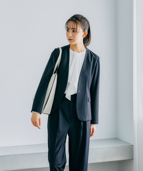 GLOBAL WORK(グローバルワーク)の「スペ軽撥水縦A4トート/248213(トートバッグ・レディース・アイボリー/ブラック/アイボリー系7/シルバー・ONE SIZE)」の7枚目の写真