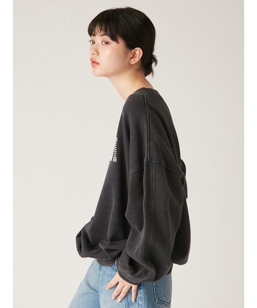 LILY BROWN × ANNA SUI コラボ スウェット BLK LILY BROWN × ANNA SUI】ヴィンテージライクスウェット