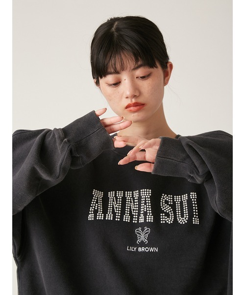 ANNA SUI × LILYBROWN ヴィンテージライクスウェット WHT ANNA SUI × LILYBROWN ヴィンテージライクスウェット WHT