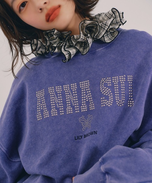 トレーナー スウェット 「LILY BROWN × ANNA SUI」ヴィンテージライクスウェット レディース LILY BROWN × ANNA SUI】ヴィンテージライクスウェット