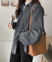 オーバーサイズコーデュロイシャツ