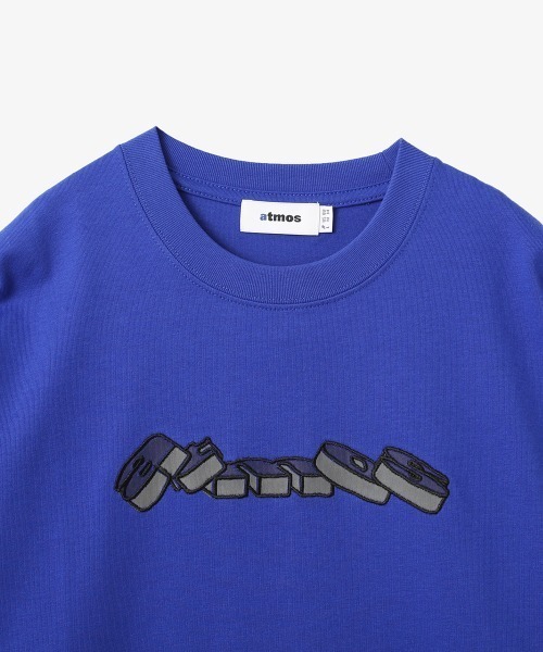 atmos（アトモス）の「atmos Block Logo T-shirt / アトモス ブロック ロゴ Tシャツ（Tシャツ/カットソー・メンズ・ブラック/ブルー/ホワイト・XL/M/L）」の11枚目の写真