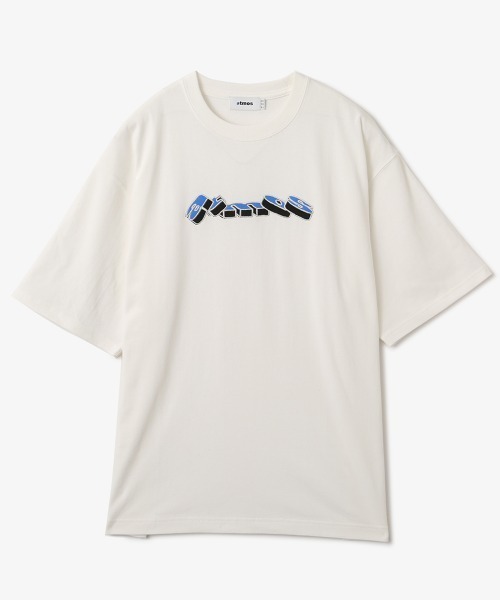 atmos（アトモス）の「atmos Block Logo T-shirt / アトモス ブロック ロゴ Tシャツ（Tシャツ/カットソー・メンズ・ブラック/ブルー/ホワイト・XL/M/L）」の14枚目の写真