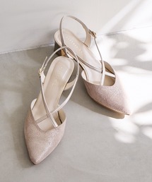 HIMIKO | 【Made in Japan】【HIMIKO】【撥水】ポインテッドトゥクロスバックストラップ/651509(パンプス)