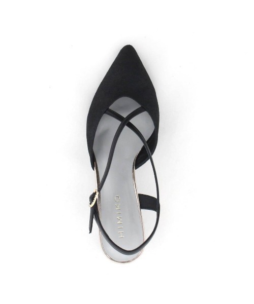 HIMIKO（ヒミコ）の「【Made in Japan】【HIMIKO】【撥水】ポインテッドトゥクロスバックストラップ/651509（パンプス・レディース・プラチナム/ブラック/シルバー・22.5cm/23.5cm/24.5cm/23.0cm/24.0cm/25.0cm/22.0cm）」の4枚目の写真