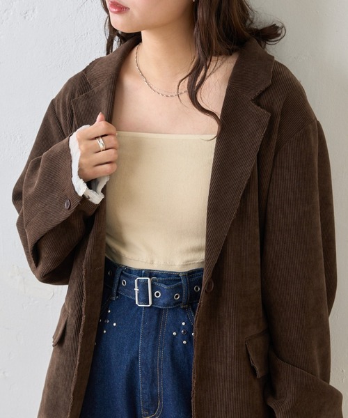 Kastane(カスタネ)の「【新色追加/カラバリ豊富】カップ付きクロップドブラキャミ(キャミソール・レディース・グリーン系その他/アイボリー/ホワイト/グレー/ブラック/レッド/ベージュ/ブラウン・FREE)」の9枚目の写真