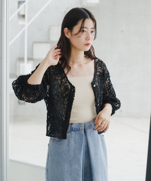 Kastane(カスタネ)の「【新色追加/カラバリ豊富】カップ付きクロップドブラキャミ(キャミソール・レディース・グリーン系その他/アイボリー/ホワイト/グレー/ブラック/レッド/ベージュ/ブラウン・FREE)」の10枚目の写真