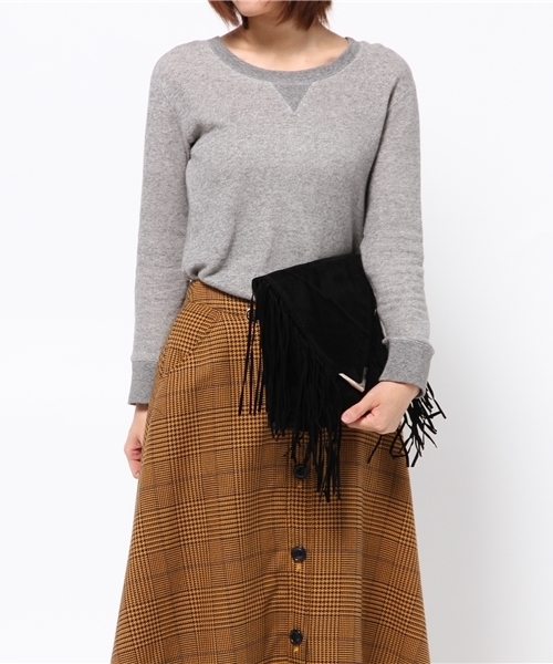 AZUL by moussy（アズールバイマウジー）の「フェイクスウエードV字メタルショルダーバッグ（ショルダーバッグ・レディース・ブラウン/ブラック・FREE）」の10枚目の写真