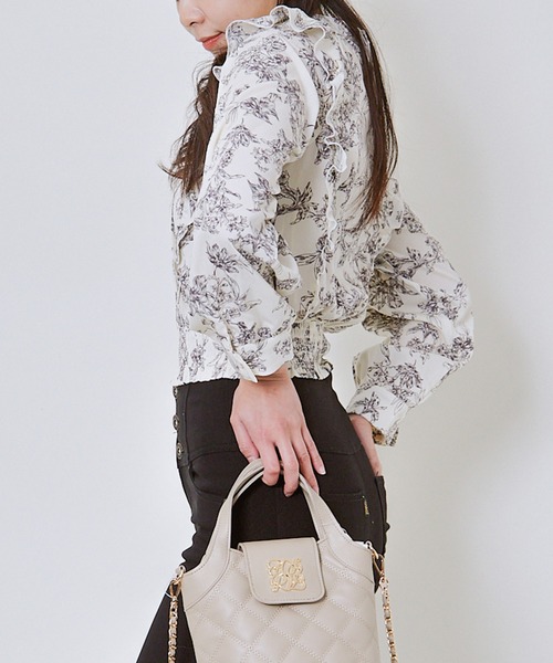 GORGE（ゴージ）の「《ピンタック×フリル》レディース ブラウス 長袖 シャツトップス フェミニン 春秋冬（シャツ/ブラウス・レディース・アイボリー/ブラック/その他・F）」の13枚目の写真