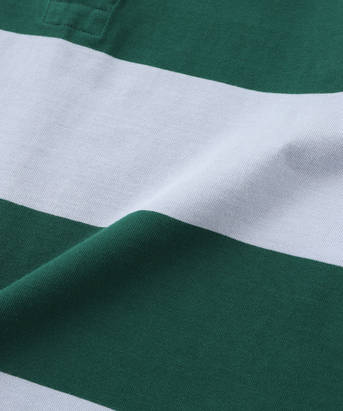 JOURNAL STANDARD（ジャーナルスタンダード）の「HARDIN KNITWEAR/ハーディンニットウェア ラグビーシャツ（ポロシャツ・メンズ・ベージュ/ライトブルー/ボルドー・MEDIUM/LARGE）」の8枚目の写真