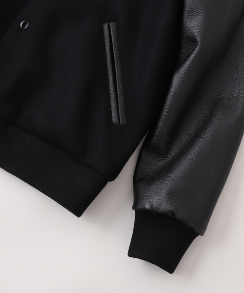 EDIFICE（エディフィス）の「CITROEN(シトロエン) スタジアム ジャケット（スタジャン・メンズ・ブラック・MEDIUM/LARGE）」の4枚目の写真