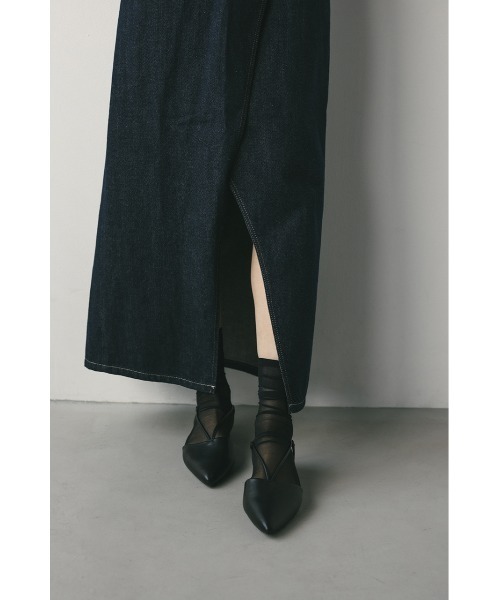 STYLEMIXER（スタイルミキサー）の「ラップデザインデニムスカート（デニムスカート・レディース・アイボリー/インディゴブルー・X-SMALL/SMALL/MEDIUM/LARGE）」の19枚目の写真