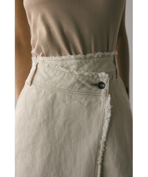 STYLEMIXER（スタイルミキサー）の「ラップデザインデニムスカート（デニムスカート・レディース・アイボリー/インディゴブルー・X-SMALL/SMALL/MEDIUM/LARGE）」の10枚目の写真