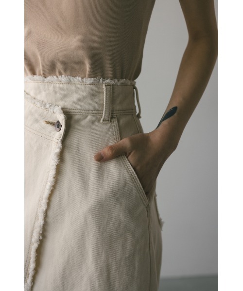 STYLEMIXER（スタイルミキサー）の「ラップデザインデニムスカート（デニムスカート・レディース・アイボリー/インディゴブルー・X-SMALL/SMALL/MEDIUM/LARGE）」の11枚目の写真