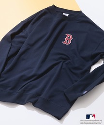 【MLB/メジャーリーグベースボール】裏毛バックツイルワッペントレーナー