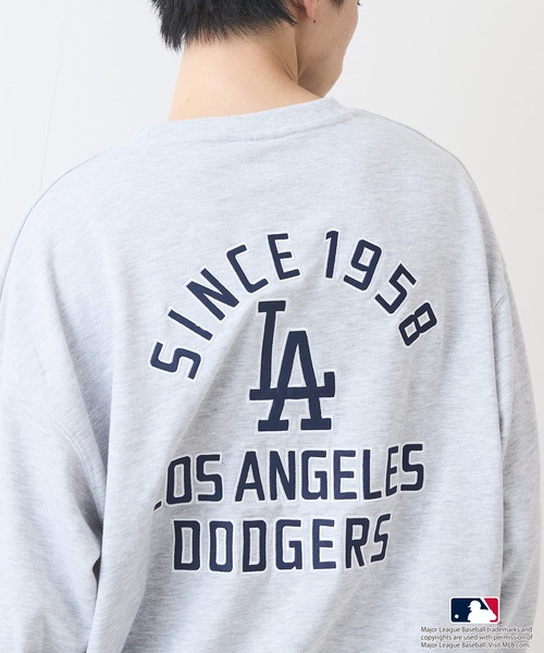 MLB（メジャーリーグベースボール）の「【MLB/メジャーリーグベースボール】裏毛バックツイルワッペントレーナー（スウェット・メンズ・ホワイト/グリーン/ネイビー/グレー/ブラック・X-LARGE/MEDIUM/LARGE）」の11枚目の写真