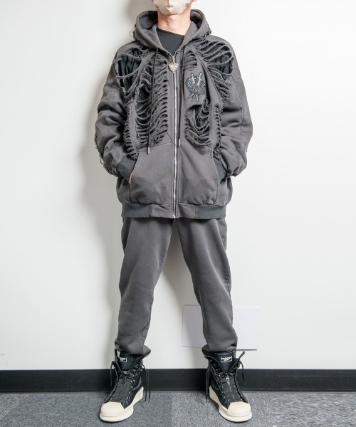 Vintage Fear Is Gone Hoodie パーカー フーディ vintage W FACE AFTER HOODIE 後付けパーカー | vintage