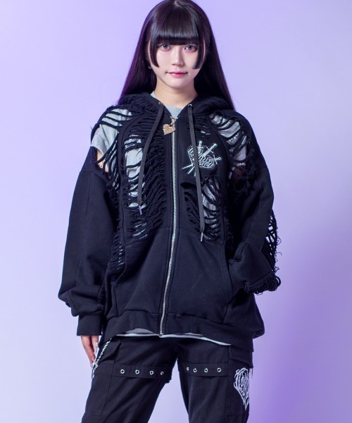 ストリート◇GloGan◇ Blackout パーカー フーディ gdc0074_01.jpg