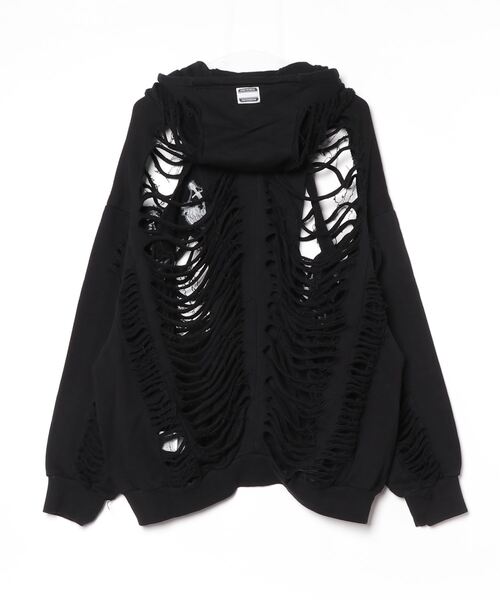 新品同品　即完売品　VEIN パーカー　フーディ　スウェット ヴェイン DESTROY HOODIE-VEIN(デストロイフーディー ヴェイン) スケルトン