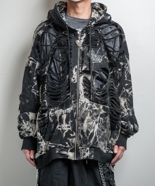 デストロイフーディー ヴェイン)／バックステージパス BACKSTAGE PASS（バックステージパス） パーカー DESTROY HOODIE-VEIN