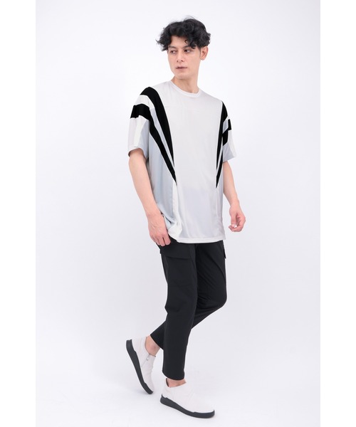 TORNADO MART(トルネードマート)の「TORNADO MART∴バイカラードルマンカットソー(Tシャツ/カットソー・メンズ・ブラック/ホワイト・M/L/LL)」の9枚目の写真