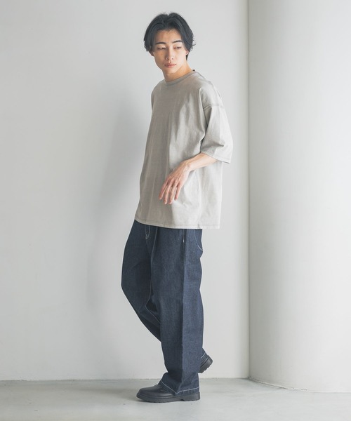 LOWRYS FARM（ローリーズファーム）の「ピグメントアウトシームＴシャツＳＳ　 328029（Tシャツ/カットソー・メンズ・オレンジ/グレー/ブルー/ブラック・MEDIUM/LARGE）」の10枚目の写真