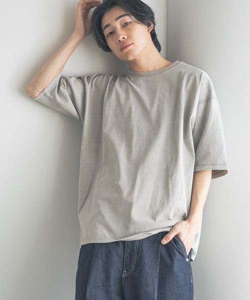 LOWRYS FARM（ローリーズファーム）の「ピグメントアウトシームＴシャツＳＳ　 328029（Tシャツ/カットソー・メンズ・オレンジ/グレー/ブルー/ブラック・MEDIUM/LARGE）」の13枚目の写真