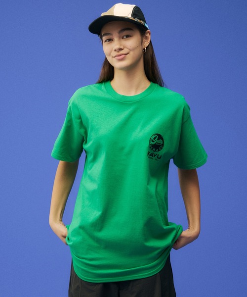 KAVU(カブー)の「KAVU/カブー Crown Frog Tee/クラウンフロッグティー(Tシャツ/カットソー・メンズ・ライトグリーン/アッシュグレー/ナチュラル/ダークグリーン・X-LARGE/MEDIUM/LARGE)」の1枚目の写真