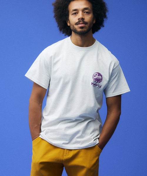 KAVU(カブー)の「KAVU/カブー Crown Frog Tee/クラウンフロッグティー(Tシャツ/カットソー・メンズ・ライトグリーン/アッシュグレー/ナチュラル/ダークグリーン・X-LARGE/MEDIUM/LARGE)」の2枚目の写真