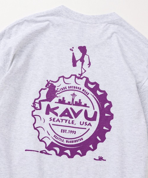 KAVU(カブー)の「KAVU/カブー Crown Frog Tee/クラウンフロッグティー(Tシャツ/カットソー・メンズ・ライトグリーン/アッシュグレー/ナチュラル/ダークグリーン・X-LARGE/MEDIUM/LARGE)」の8枚目の写真