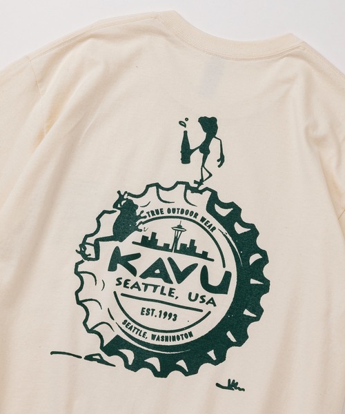 KAVU(カブー)の「KAVU/カブー Crown Frog Tee/クラウンフロッグティー(Tシャツ/カットソー・メンズ・ライトグリーン/アッシュグレー/ナチュラル/ダークグリーン・X-LARGE/MEDIUM/LARGE)」の13枚目の写真