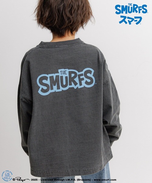 BAYFLOW(ベイフロー)の「【THE SMURFS/スマーフ】プリント長袖Tシャツ(KIDS)(Tシャツ/カットソー・キッズ・ブルー/ホワイト/チャコール・110cm/140cm/130cm/150cm/120cm)」の2枚目の写真